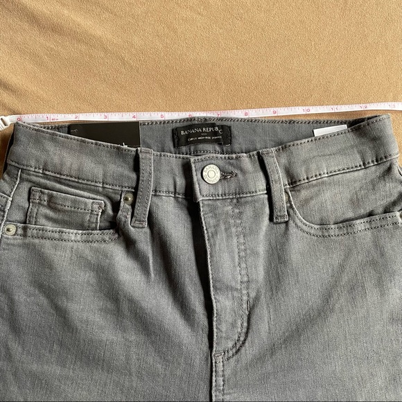 Banana Republic Factory Curvy High-Rise Skinny Jean - Washed Out Gray, Sz 2 / 26 - Picture 10 of 12